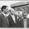 George Avakian at the Newport Jazz Festival, with Teddy Wilson and Billy Strayhorn