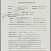 Warner Brothers biography form filled out by George Avakian