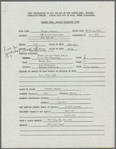 Warner Brothers biography form filled out by George Avakian