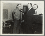 George Avakian interviewing Fletcher Henderson during Office of War Information broadcast