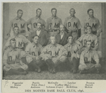 Des Moines Base Ball Club, 1896; Toledo Base Ball Club, 1896.