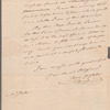 Yates, Christopher P., addressed to Hon. Abraham Yates Esquire, New York