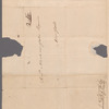 Yates, Christopher P., addressed to Hon. Abraham Yates Esquire, New York