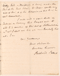 Richard Peters to unidentified recipient