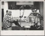 George and Aram Avakian in recording studio
