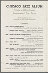 Chicago Jazz advertising pamphlet