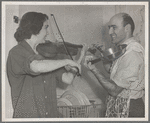 George Avakian and Anahid Ajemian in their kitchen