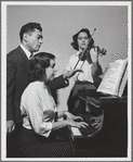 Maro and Anahid Ajemian with conductor Izler Solomon