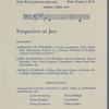 Flier for NYU Perspectives in Jazz course