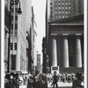 Wall Street section of lower Manhattan