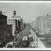 View from the Myrtle Avenue Elevated in Brooklyn on Nostrand Avenue
