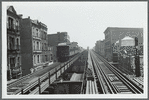 The Myrtle Avenue Elevated in Brooklyn, N.Y., seen from the Sumner Avenue station