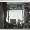 In front of the Liberty Bell Line car