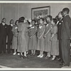 Juanita Hall, conducting the Negro Melody Singers