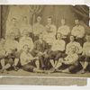 Detroit. Baseball Club, 1887, Bennett, Brouthers, Thompson, Ganzell, Twitchell, Baldwin, Briody, Dunlap, Watkins, White, Hanlon, Shindle, Getzein, Weidman, Richardson, with Champions of the League