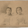 Portrait of William Stanley Braithwaite's sisters, Eva and Rosie, as the musical duo Sadie and Rosie, the De Wolfe Sisters, circa 1890s