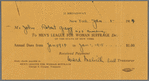 Receipt for dues
