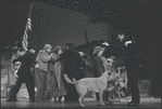 Andrea McArdle, Sandy, and Hooverville-ites in a scene from the Broadway stage production of the musical Annie