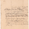 Letter to an unidentified correspondent