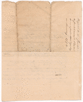 Letter to an unidentified correspondent