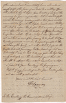 Letter from William Donnison