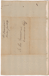 Letter from William Donnison