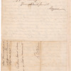 Letter from Theodore Charles Mozard