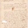 Letter to an unidentified correspondent