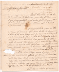Letter to an unidentified correspondent