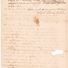 Letter to an unidentified correspondent