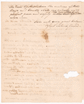 Letter to an unidentified correspondent
