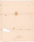 Letter to an unidentified correspondent
