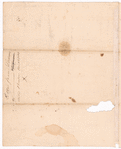 Letter to an unidentified correspondent