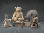 Kanga, Winnie-the-Pooh, Piglet,  Eeyore and Tigger