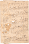 Letter from James Warren