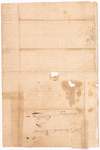 Letter from James Warren