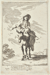 Bertoldo Riding a Donkey