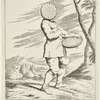 Bertoldo Holding a Tart in His Hand and Wearing a Sieve on His Head