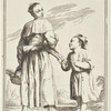 Menghina Leaving the Garden with a Basket Filled with Herbs and Encountering Cacasenno
