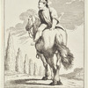 Cacasenno Riding a Horse Backwards