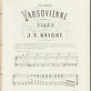 The celebrated varsovienne
