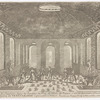 Le Grand Cabinet des Lauriers, dans les Jardins du Roy de l'Isle de Naxos; c'est la derniere Decoration du tro[isième?] acte, et de tout l'Opera de Venus Ialouse representé a Venise