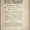 Arrest du conseil d'état du roi, qui supprime le privilege exclusif de la traite des noirs à Gorée et dépendances