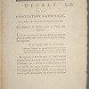 Décret de la Convention nationale, du 27 juillet 1793: l'an second de la République Françoise, qui supprime les primes pour la traite des esclaves