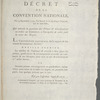 Décret de la Convention nationale, du 19 septembre 1793, l'an second de la République françoise, une et indivisible qui autorise le payement des primes et gratifications accordées au commerce, à l'exception de celles pour la traite des Nègres