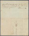 Letter  from Abram Van Buren as testimonial on the indenture of the boy, Nat