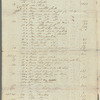 Ship's cargo invoices (two copies) of merchandise on the voyage of the Brig Dauphin
