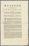 Reasons in support of the proposals for preserving, extending, and protecting, the British trade in Africa