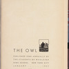The Owl: January 1938