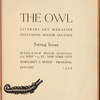 The Owl: January 1939